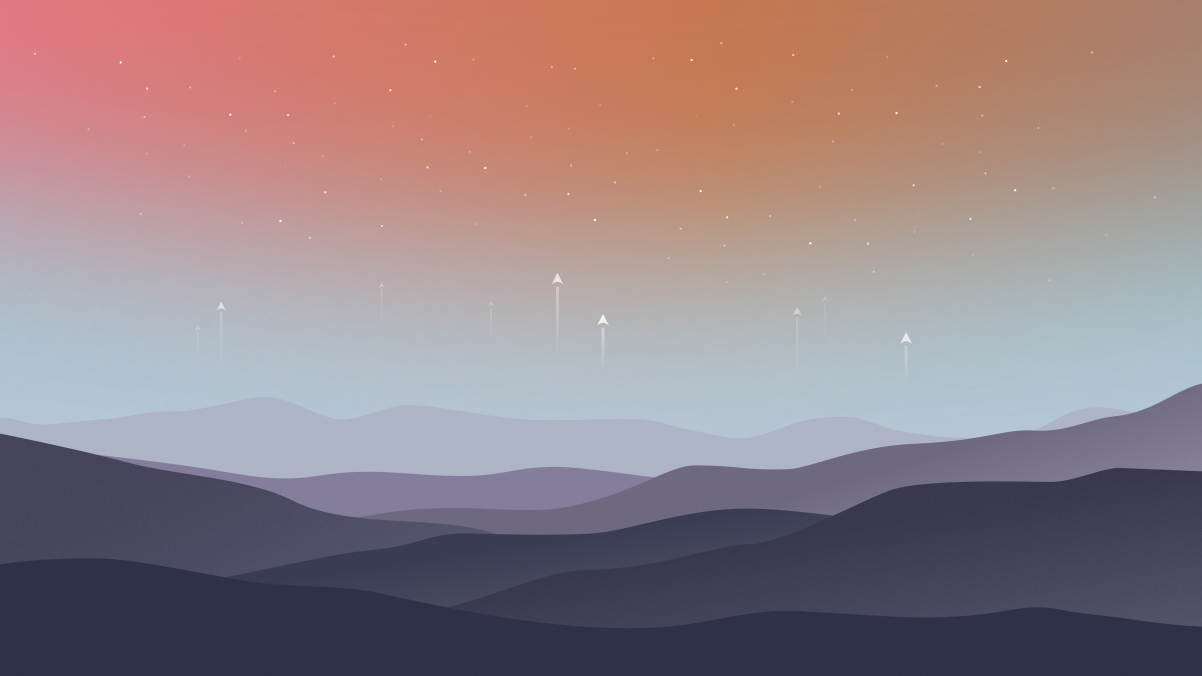 星空高山4K简约壁纸，高清3840x2160背景图片，一键下载