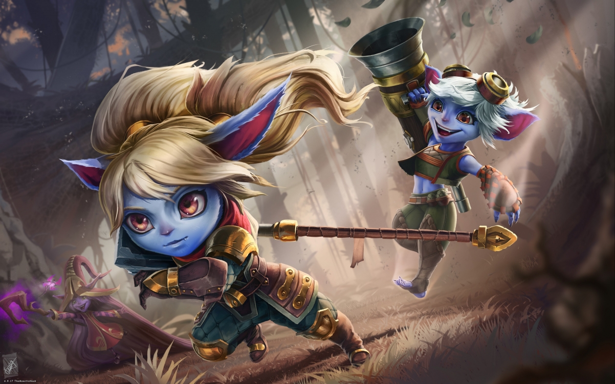 英雄联盟，精选Tristana、Lulu、Poppy 4K超高清壁纸，3840x2400分辨率，免费下载！