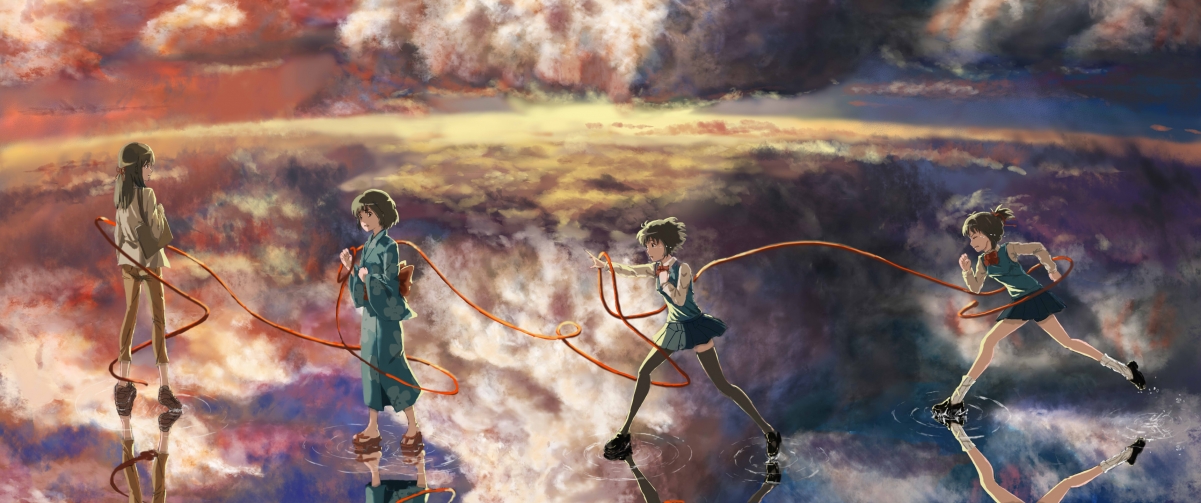 你的名字，四女神绝美动漫壁纸，高清4K 3440x1440，一键下载