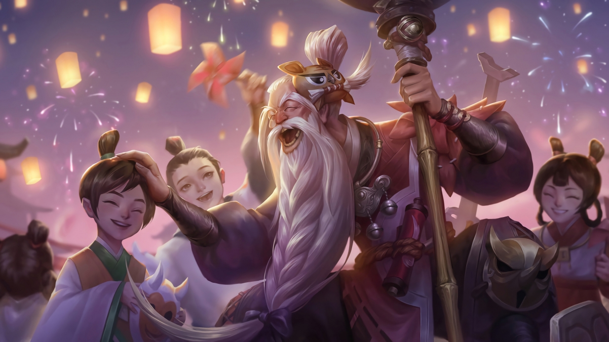 王者荣耀老夫子醍醐杖超清壁纸，4K高清3840x2160，一键下载