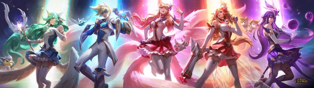 英雄联盟星之守护者皮肤，绝美4K游戏壁纸，3840x1080高清下载
