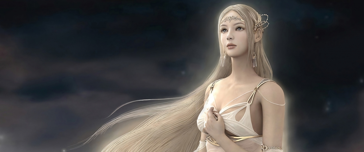 《神泣》光明女神惊艳登场，4K超高清美女壁纸，3440x1440分辨率，一键下载！