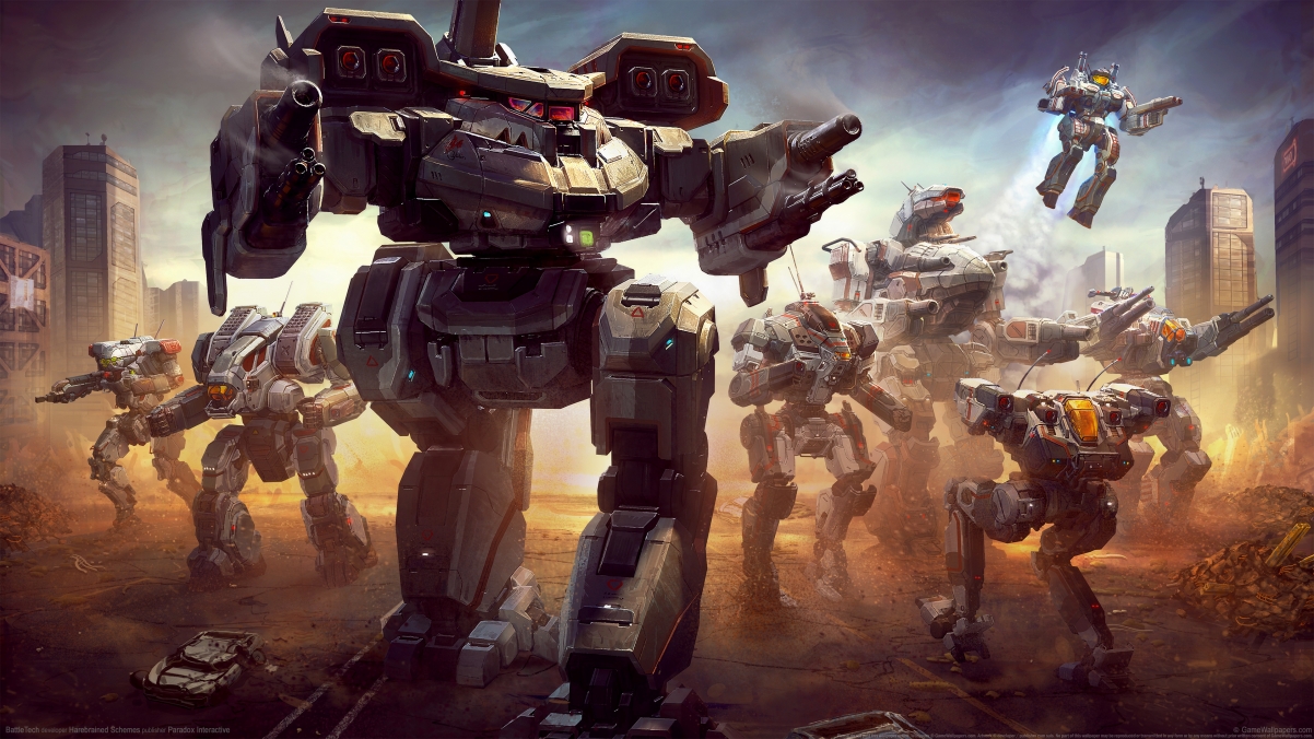 《暴战机甲兵BattleTech》4K高清游戏壁纸，机器人主题，3840x2160分辨率，免费下载