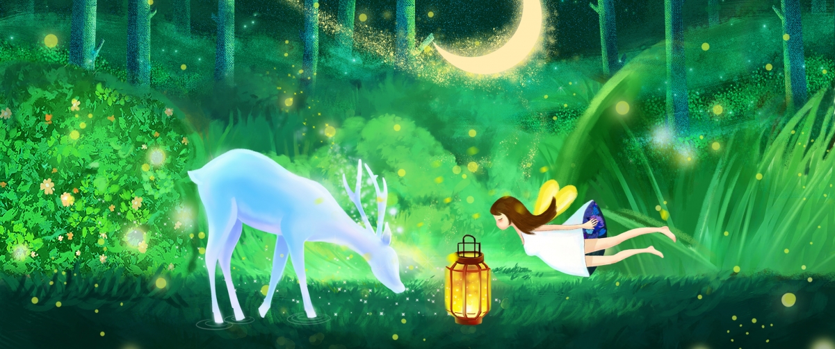 林间物语，绝美带鱼屏曲面壁纸，高清4K背景图片，3440x1440分辨率，畅享自然之美！