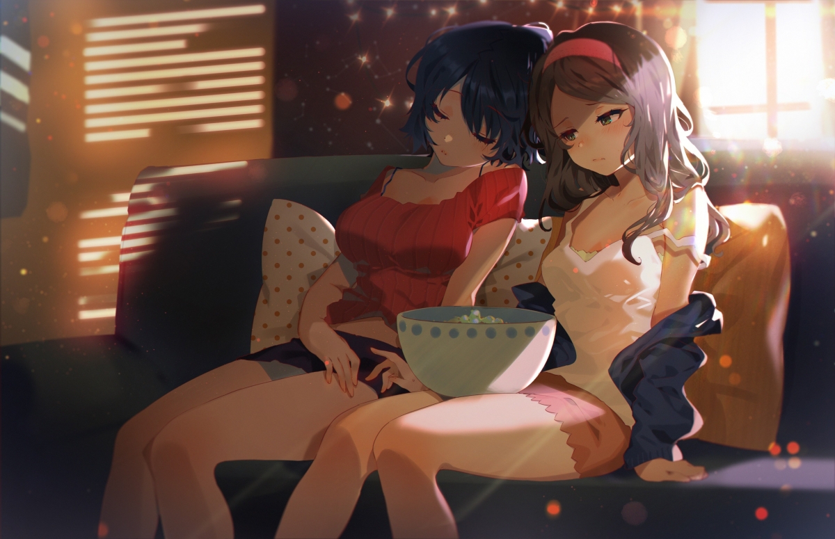 二次元美女大碗畅享，精选4K高清动漫壁纸，4095x2645超清画质，一键下载！