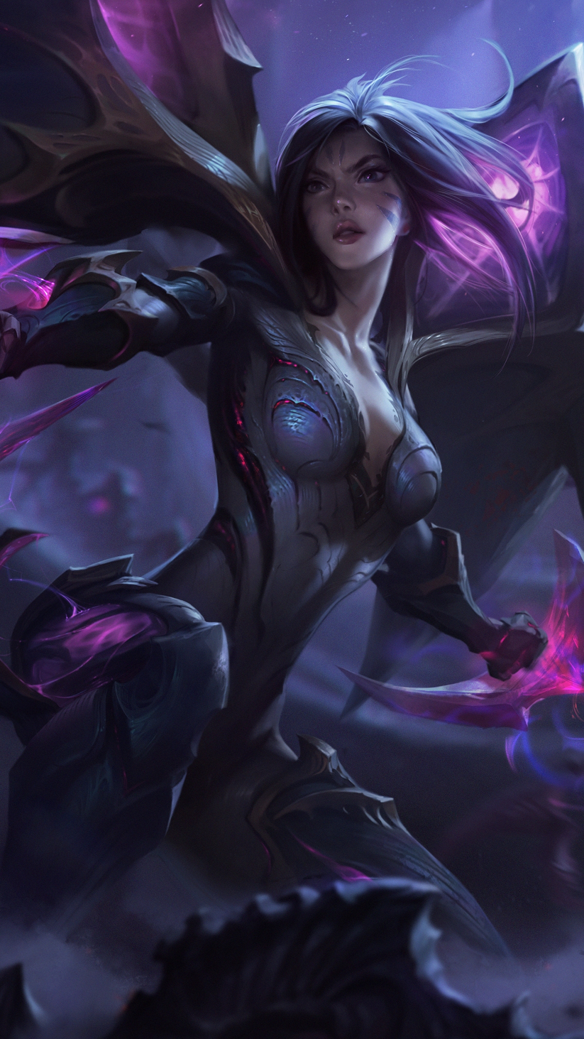 LOL新英雄凯莎，超清4K/2K手机壁纸，1440x2560分辨率，免费下载！