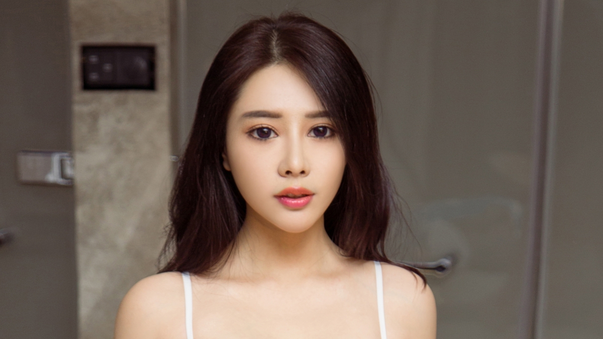 香肩美人景思晴惊艳亮相，超高清4K壁纸下载，尽享3840x2160视觉盛宴