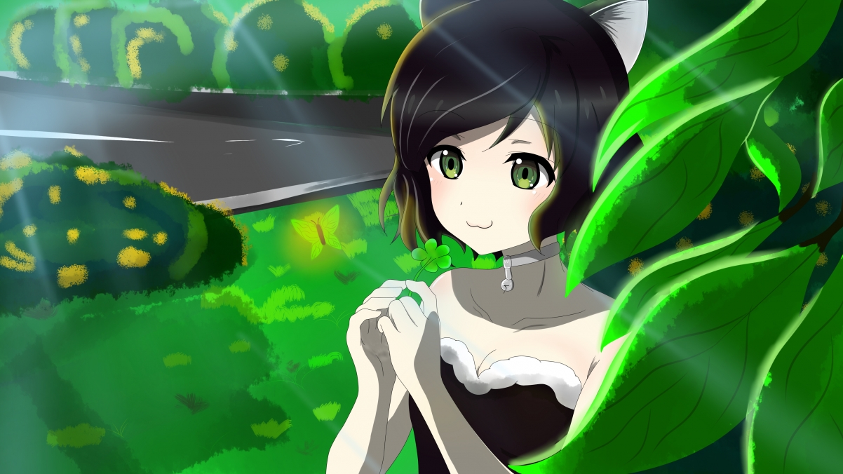 4K超清壁纸，可爱女孩绘画动漫图片，3840x2160分辨率，免费下载