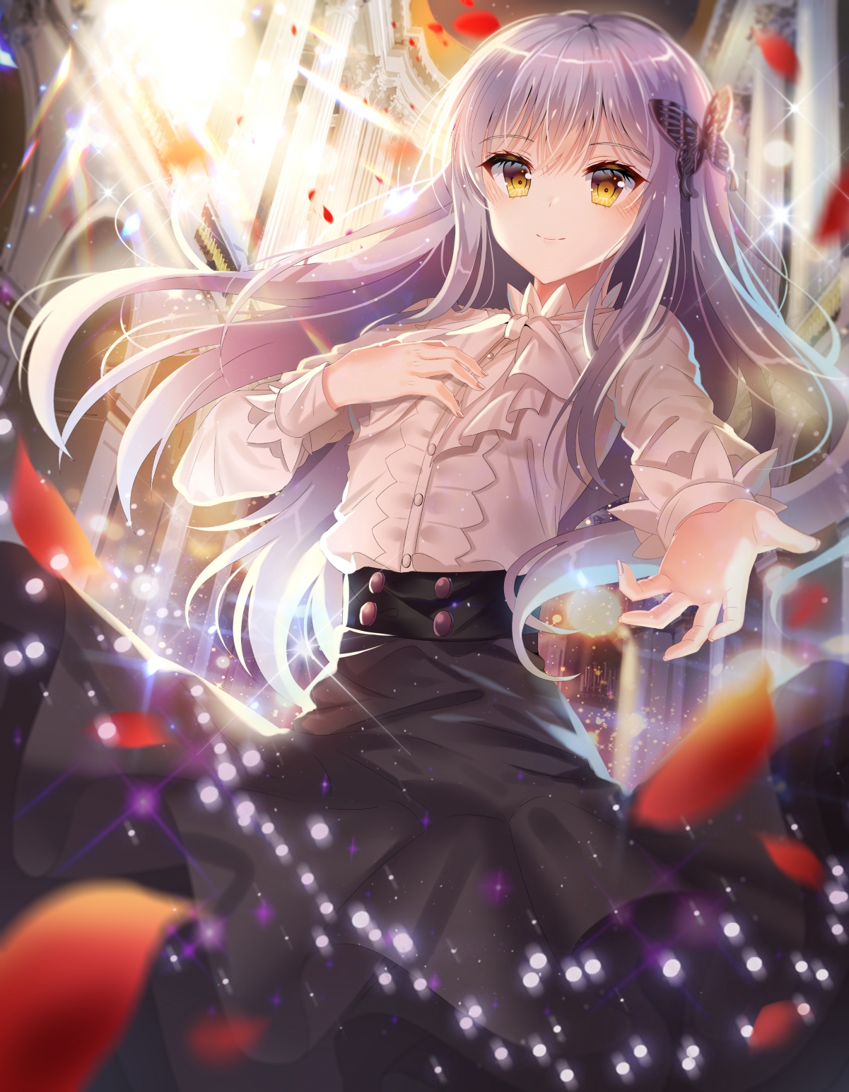 绝美长发少女魔法幻境，超清4K手机壁纸，高清大图3111x4000，一键下载！