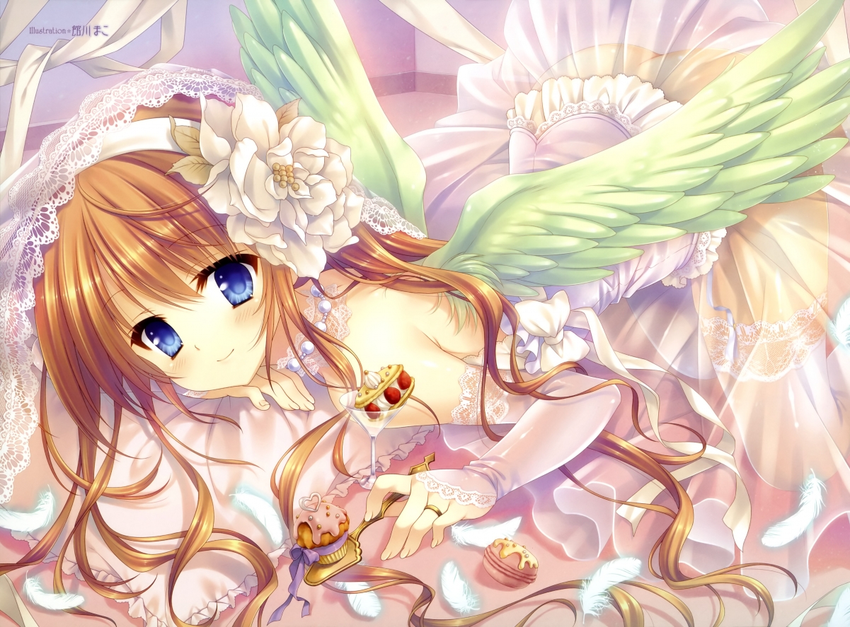 婚纱美少女，唯美4K动漫壁纸，高清大图4802x3546免费下载