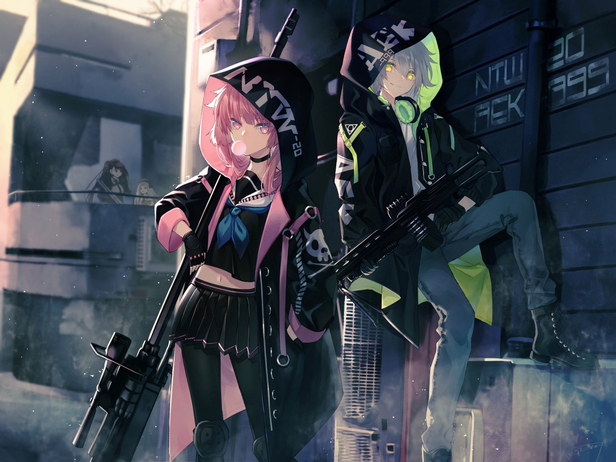 少女前线插画精选，男生女生角色4K高清壁纸，4000x3000超清下载