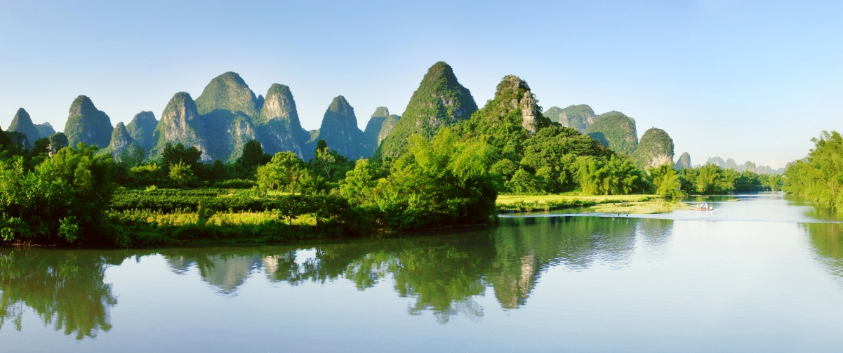 桂林绝美山水4K高清壁纸，3440x1440分辨率，一键下载