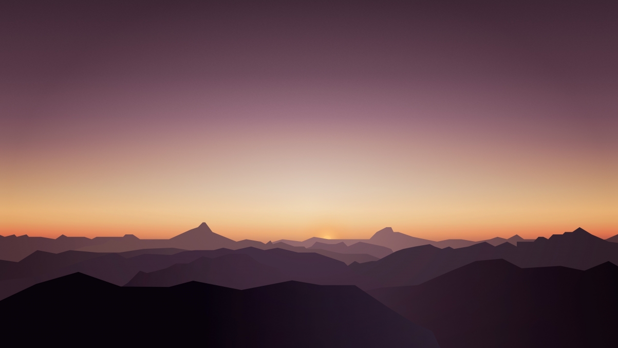 日落山静谧之美，5K超清壁纸，4K风景图片，高清5120x2880，一键下载
