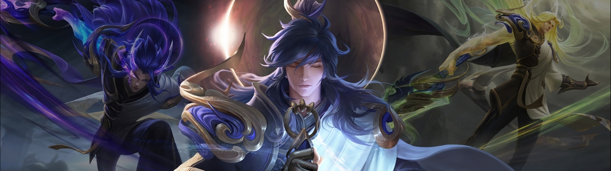 王者荣耀，李信一念神魔双屏壁纸，高清4K游戏图片，5120x1440分辨率，免费下载