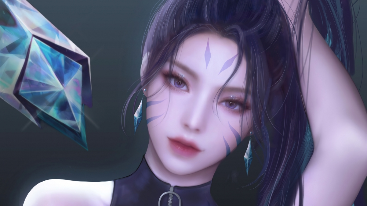 LOL英雄联盟，虚空之女卡莎KDA THE BADDEST专属4K超清壁纸，3840x2160高清大图下载