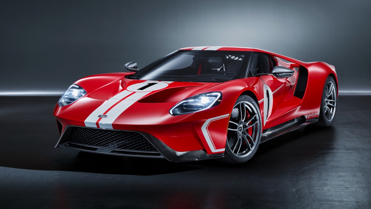 2018款福特GT67 Heritage版，4K超高清壁纸，3840x2160精美图片，免费下载