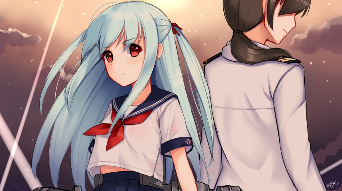 水手服战舰少女，精选4K高清动漫壁纸，3507x1965超高清下载
