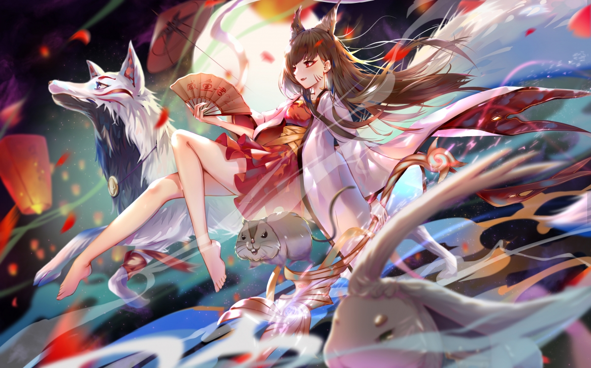 女孩猫娘萌宠造型，高清4K动漫壁纸，猫耳犬耳精选，超清4000x2495免费下载