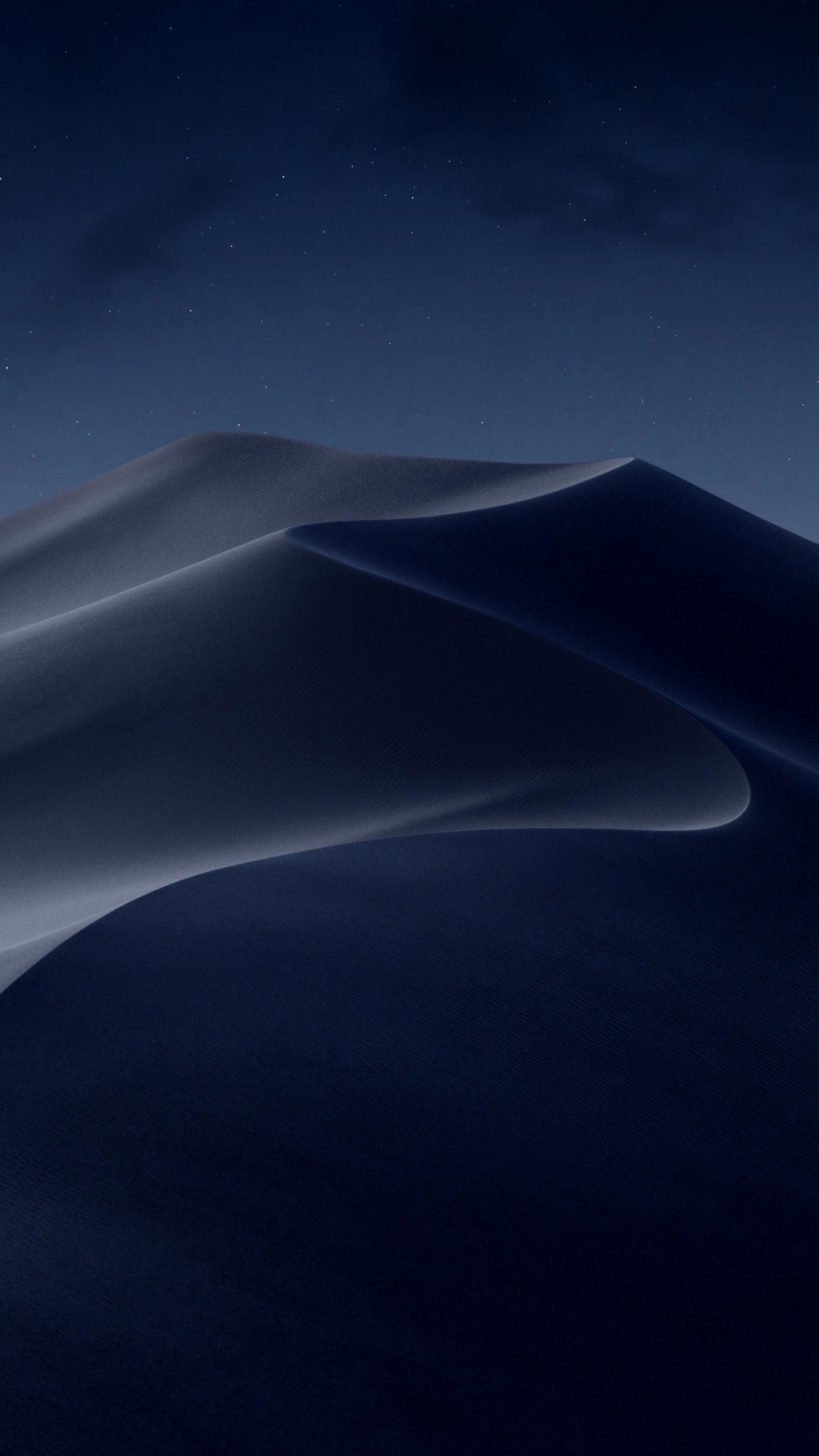 MacOS Mojave夜色沙漠风光，2K超清手机壁纸，1440x2560高清下载