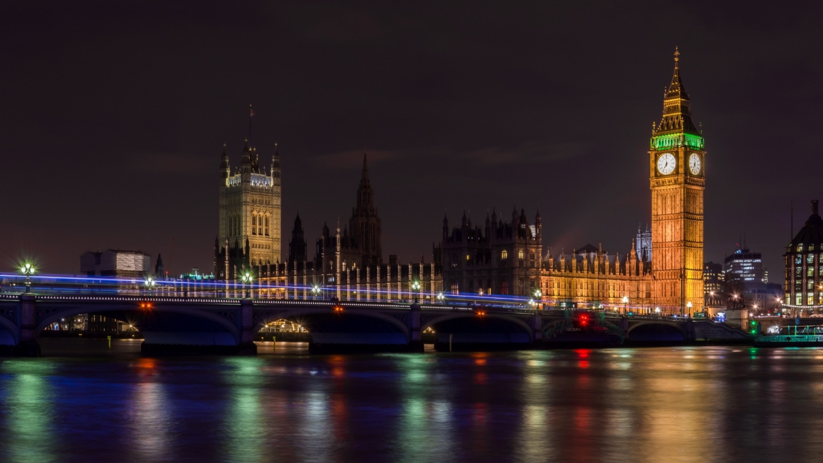 英格兰夜色美景，4K高清风景壁纸，1920x1080分辨率，免费下载