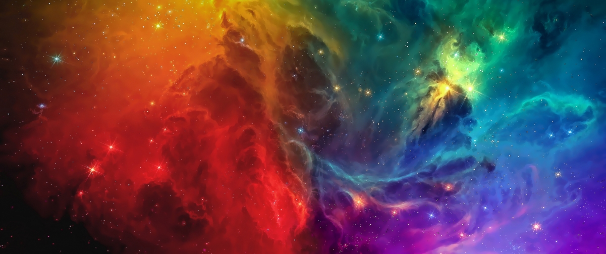 梦幻唯美星系，超高清4K壁纸，太空景观尽在眼前，3440x1440下载享