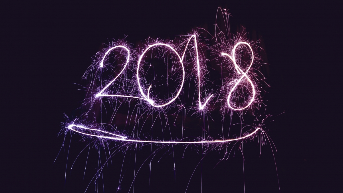 2018璀璨新年烟火，超清4K壁纸，3840x2160高清下载