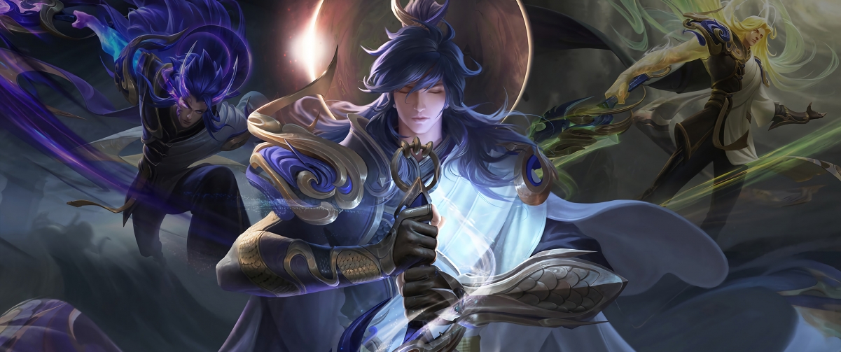 王者荣耀，李信一念神魔超清壁纸，4K带鱼屏专属，3440x1440高清下载