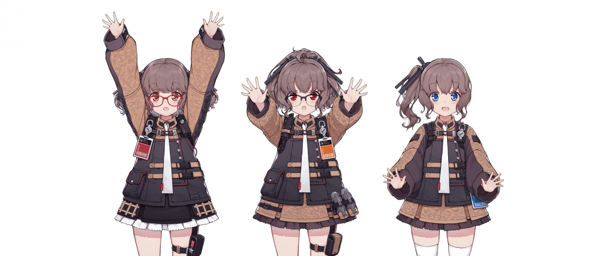 动漫女孩马尾辫裙子4K超清壁纸，3440x1440高清大图下载