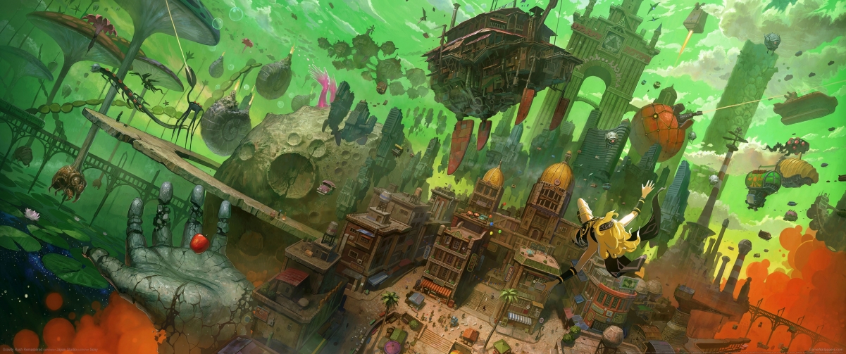 《Gravity Rush Remastered》超高清4K壁纸，3440x1440分辨率，一键下载！
