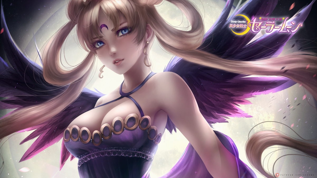 暗月静谧之美，美少女战士4K超高清壁纸，3840x2160分辨率，免费下载