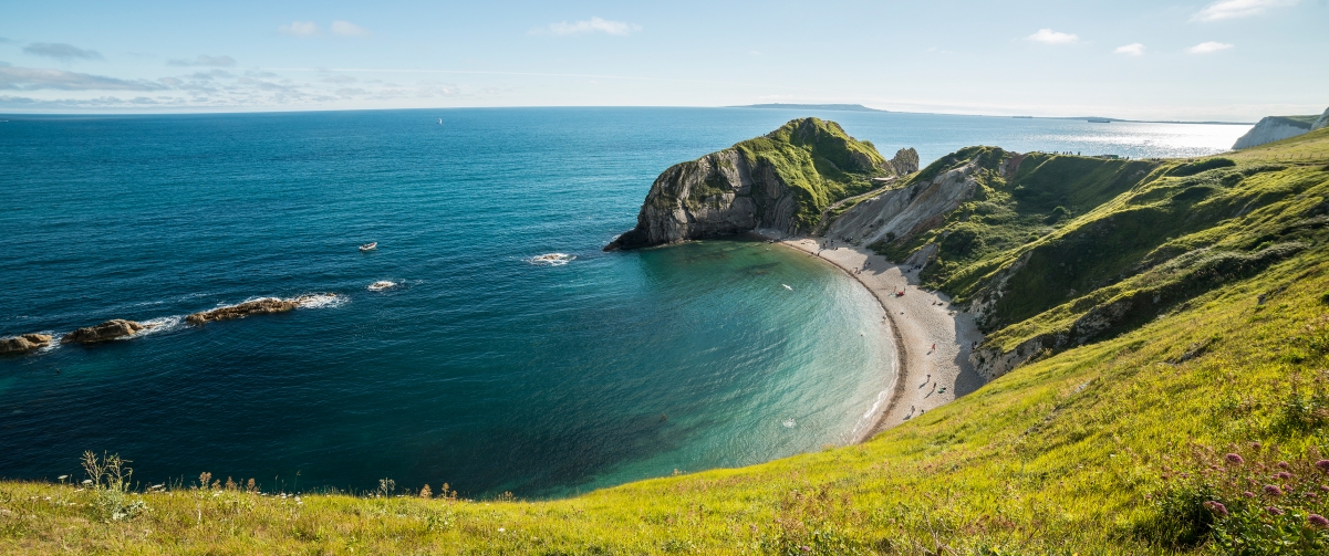 Dorset Durdle Door海岸绝美风光，3440x1440高清4K壁纸，免费下载欣赏