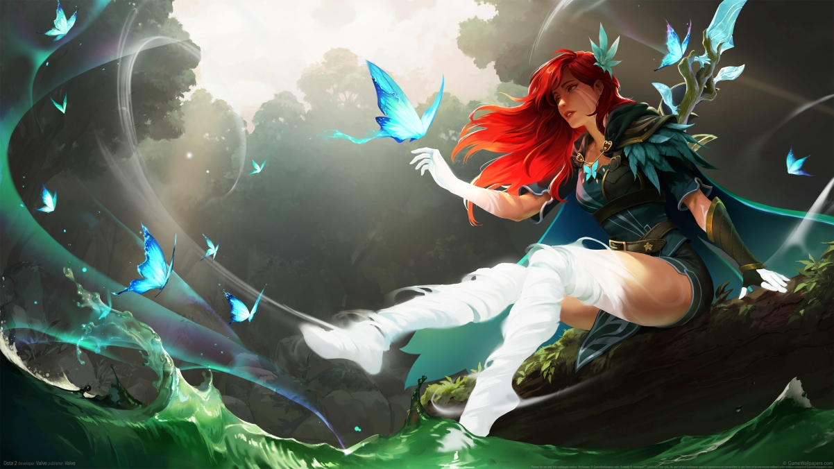 Dota 2美女角色原画欣赏，超高清4K壁纸（3840x2160）免费下载