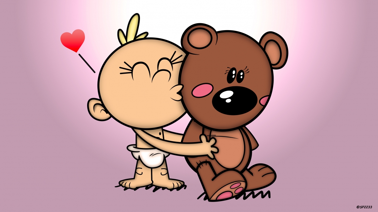 泰迪熊Teddy Love超萌壁纸，4K高清动漫图片，3840x2160分辨率，免费下载