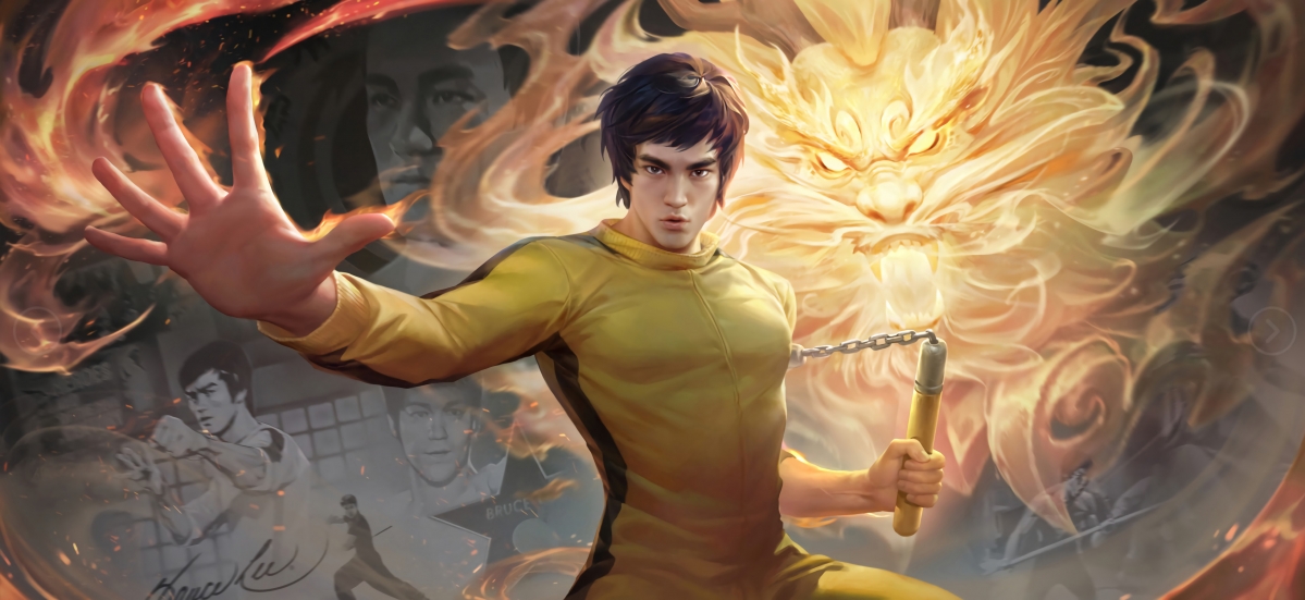 李小龙与裴擒虎共舞《王者荣耀》，4K超清壁纸，4702x2160分辨率，一键下载！