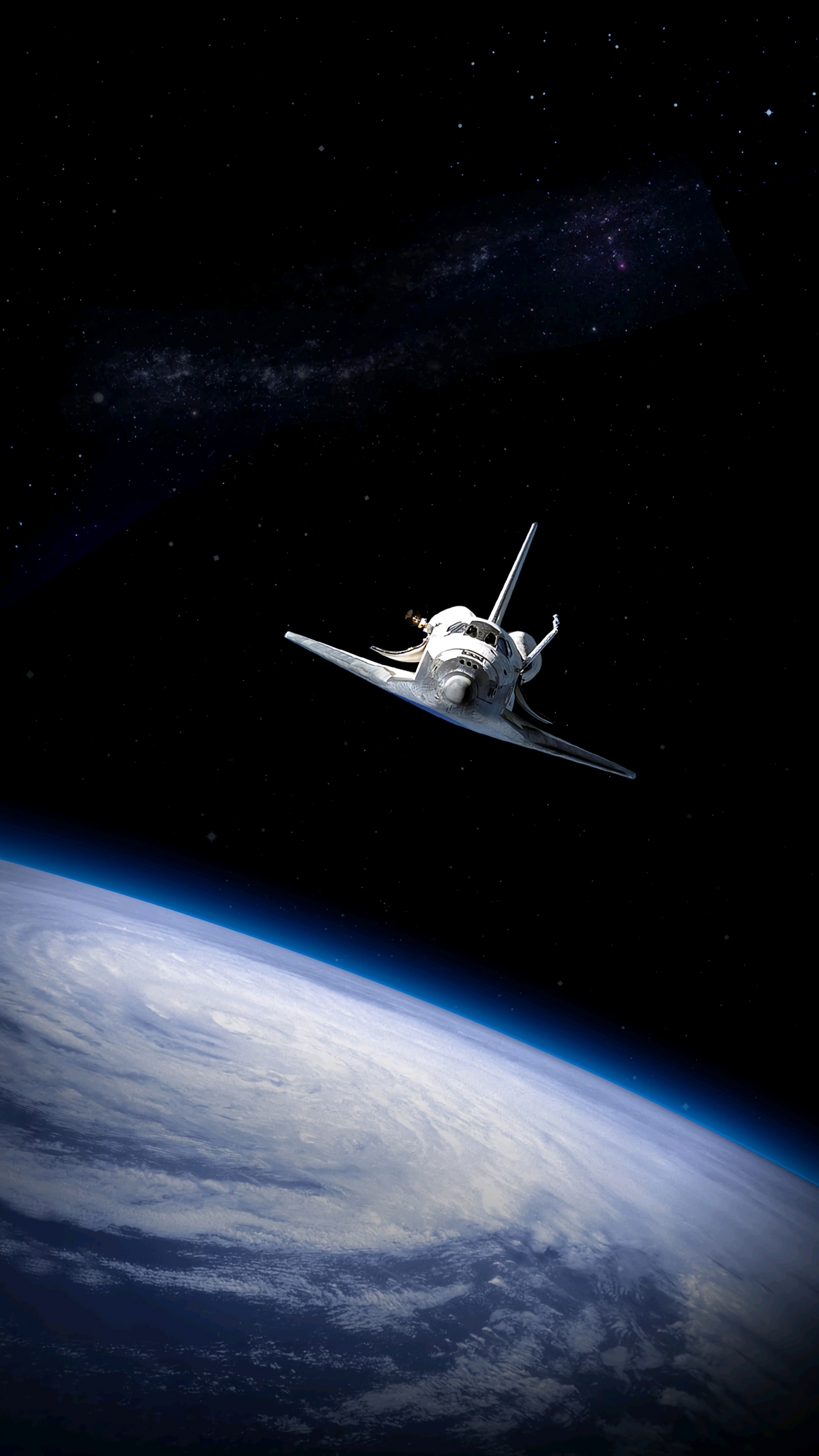 超高清4K太空飞船手机壁纸，2160x3840分辨率，免费下载