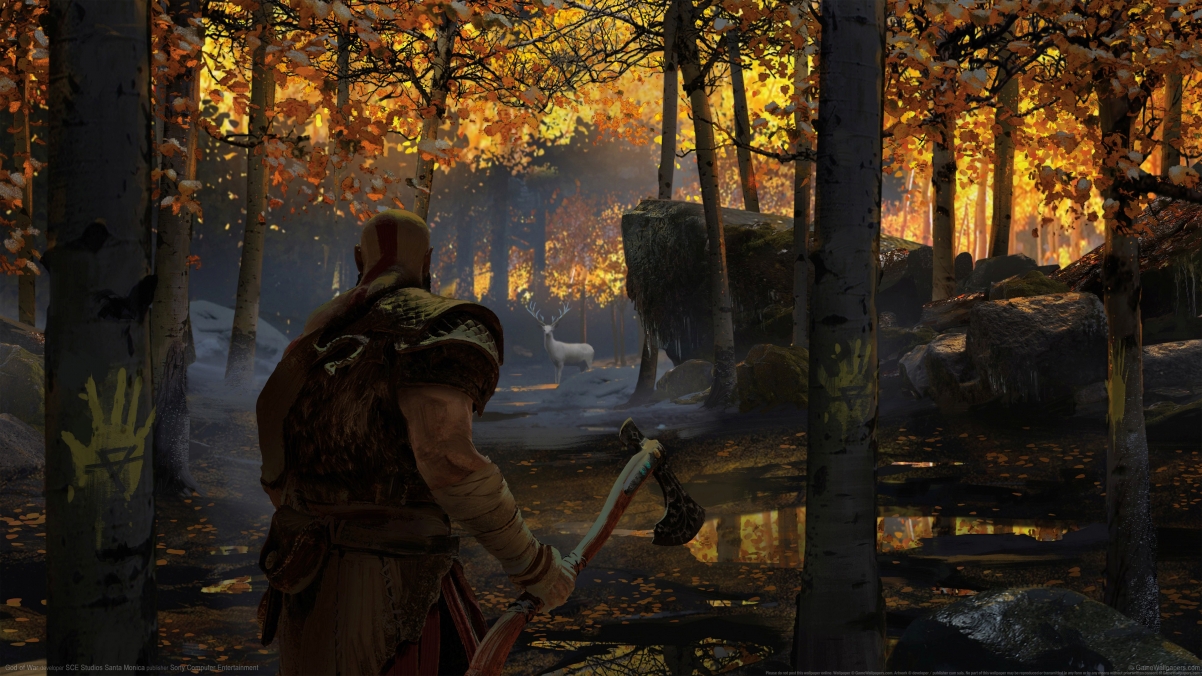 《战神God of War 2017》超高清4K游戏壁纸，3840x2160分辨率，免费下载