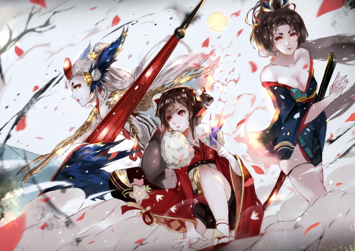 阴阳师式神4K超高清壁纸，动漫美图，4500x3182分辨率，免费下载