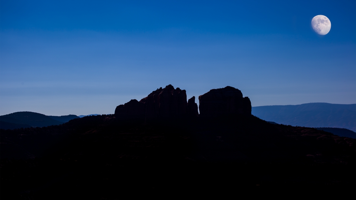 塞多纳夜色美景，超高清4K风景壁纸，3840x2160分辨率，免费下载