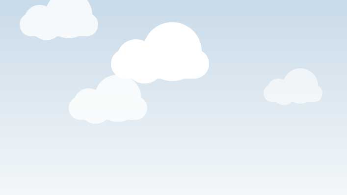 纯css3 animation白云飘过动画特效