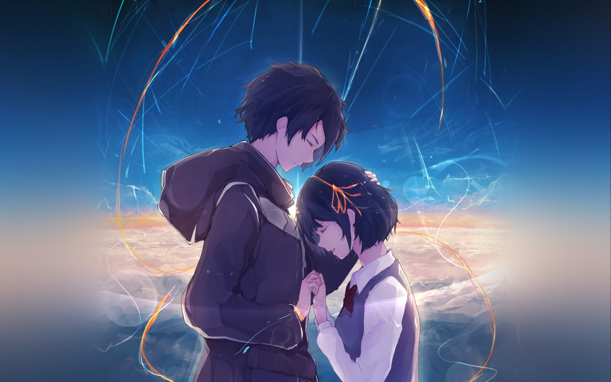 立花瀧&宮水三葉绝美壁纸，你的名字4K超清动漫图片，3840x2400分辨率下载