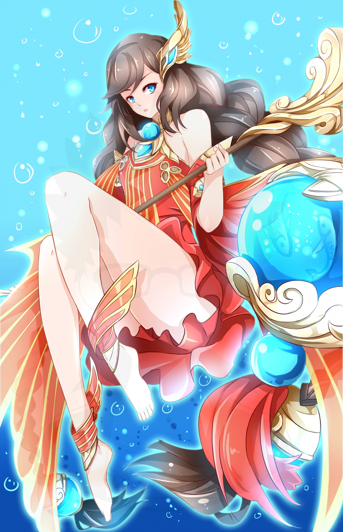 王者大乔同人角色绘，精美竖屏4K手机壁纸，高清大图4480x6935，免费下载