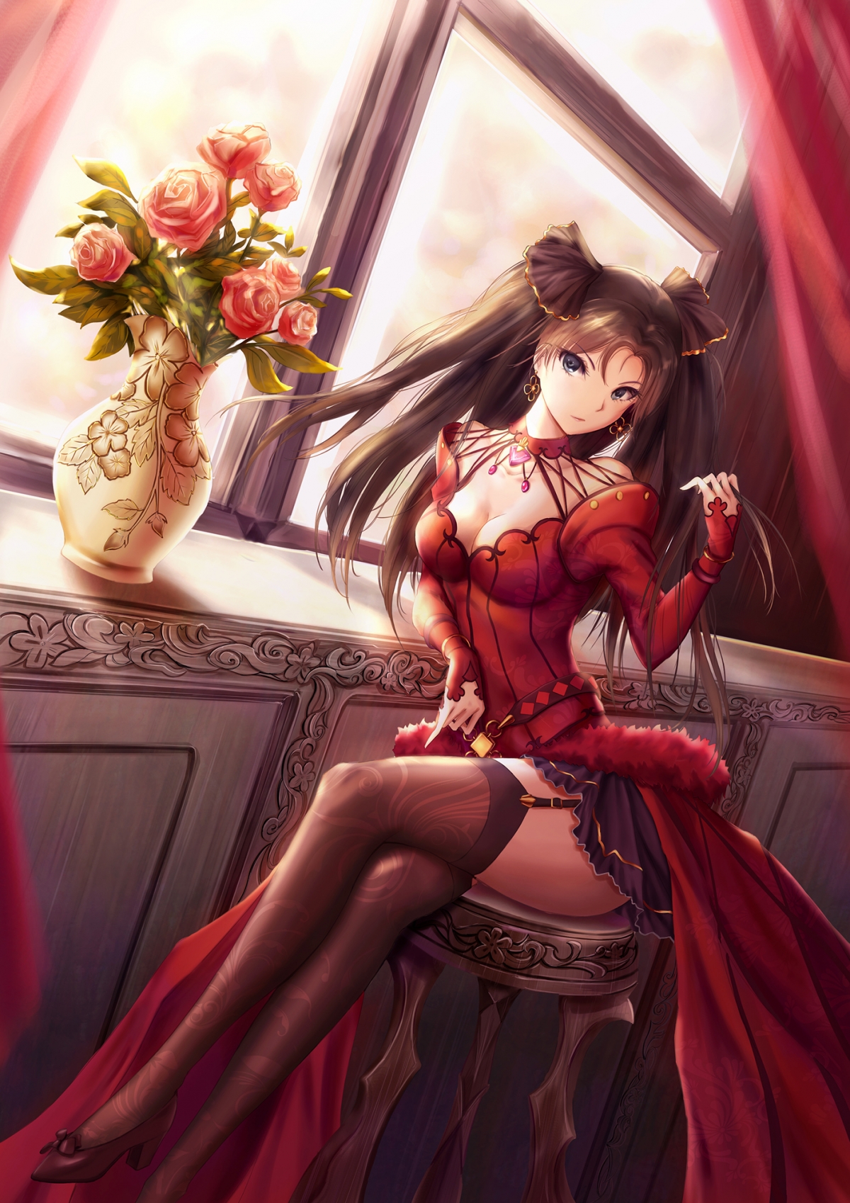 【精选】远坂凛超高清4K手机壁纸，Fate/Grand Order主题，1414x2000像素，一键下载！