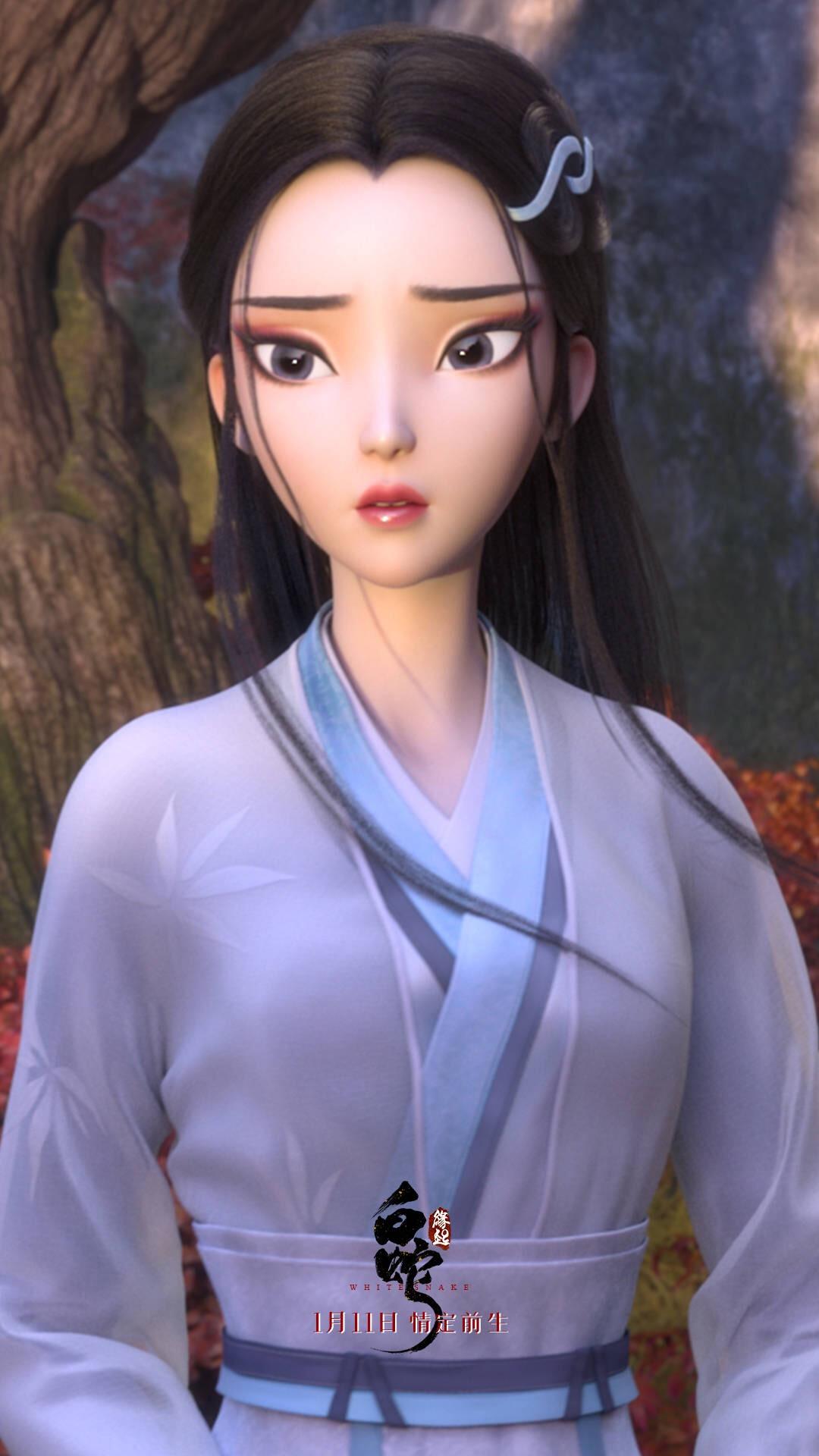 白蛇缘起小白绝美壁纸，高清1080x1920 4K画质，手机专属背景图下载