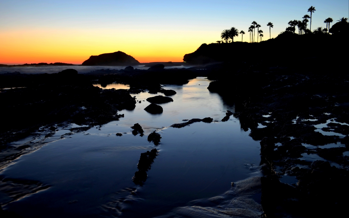 拉古纳海滩绝美日落，4K高清风景壁纸，3840x2400超清下载