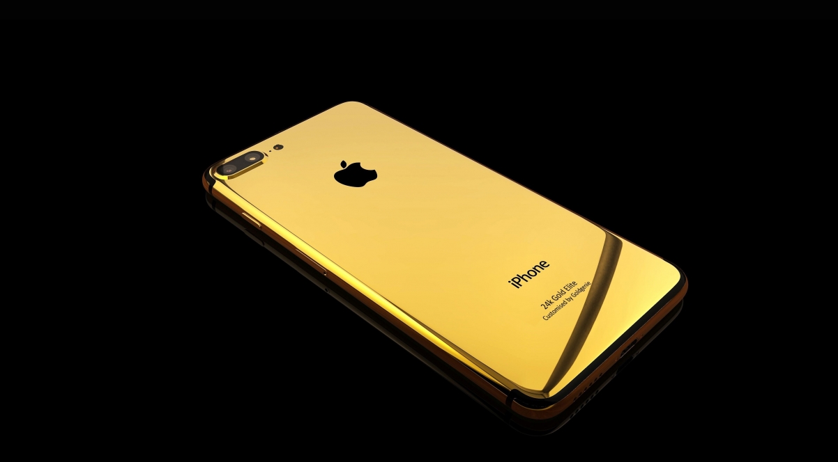 iPhone 7金色24K璀璨，超清4K图片壁纸，高清3839x2120下载