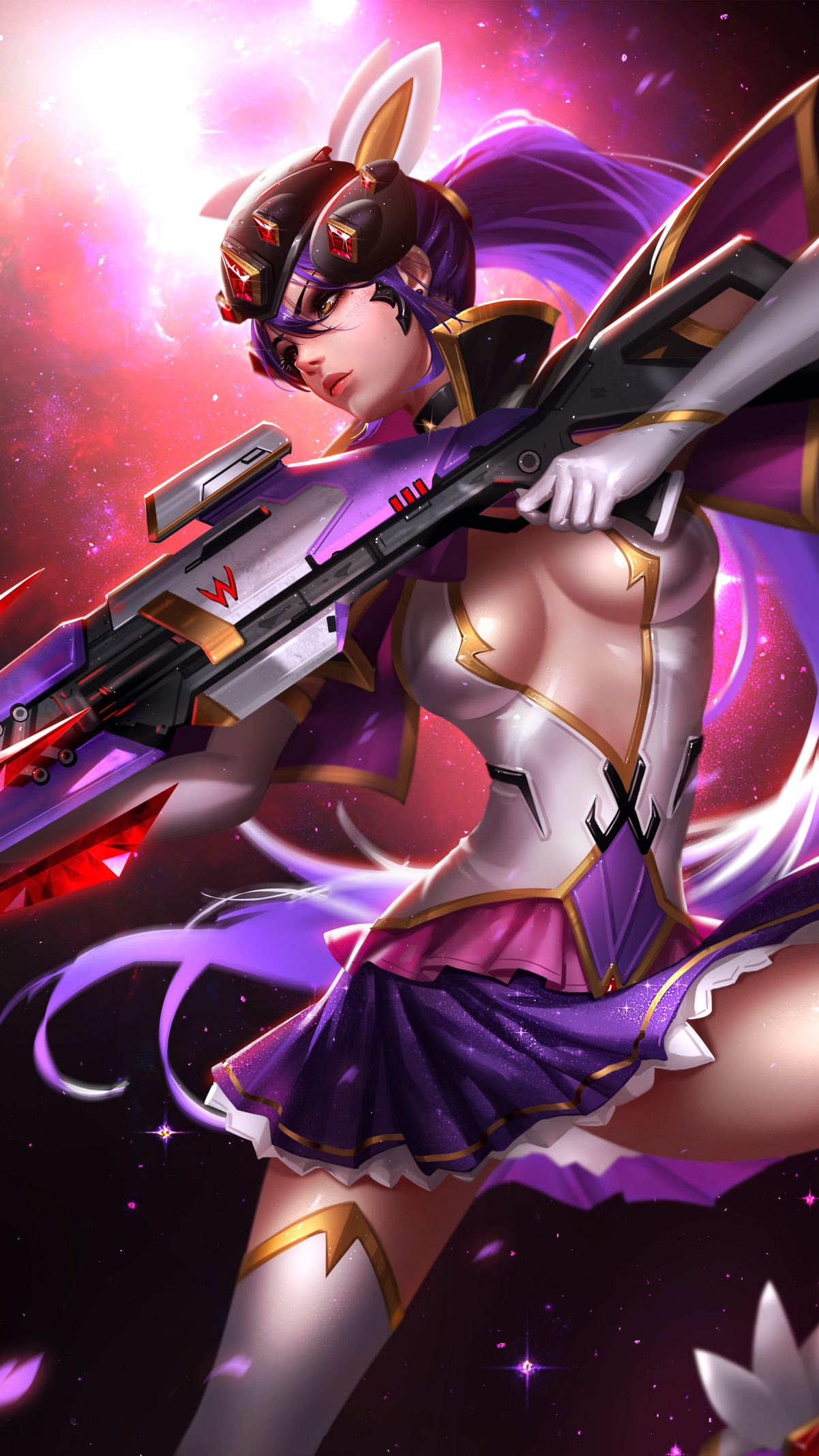 守望先锋黑百合竖屏4K手机壁纸，超清2160x3840，一键下载！