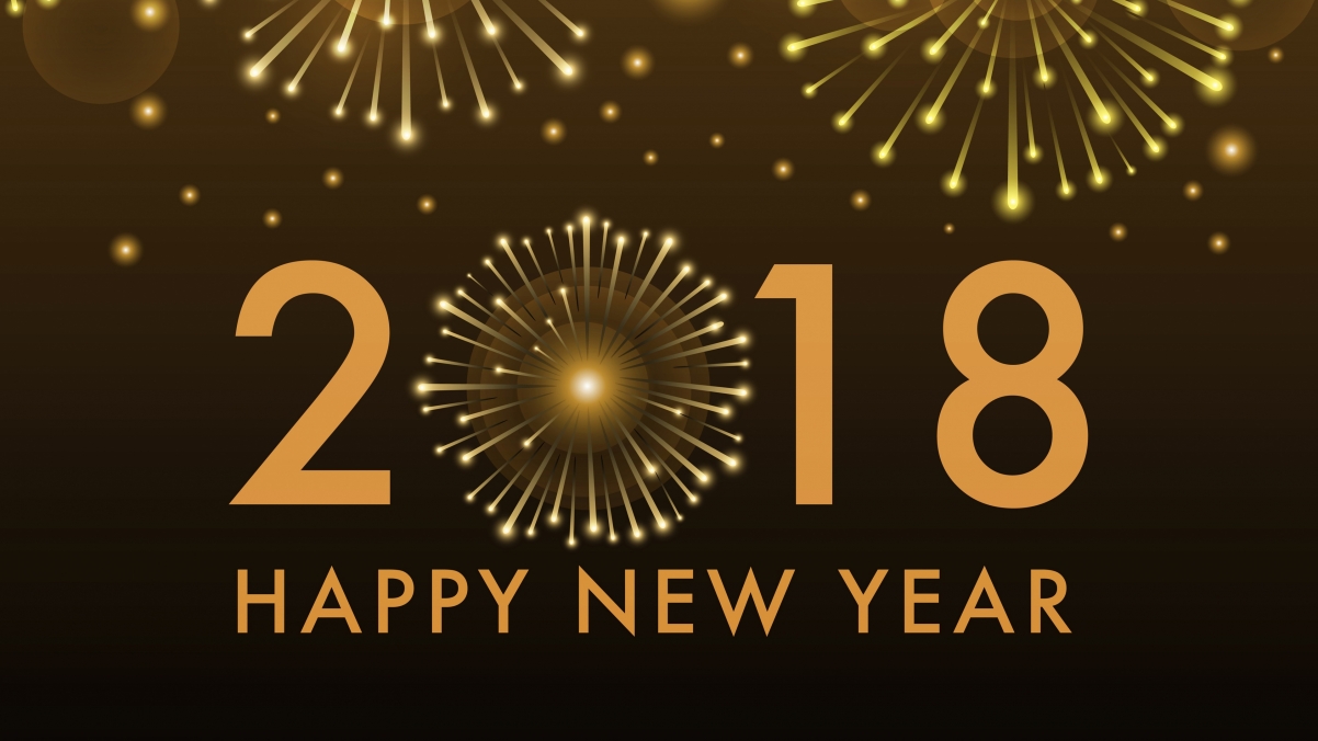 2018新年高清4K宽屏壁纸，精美背景图片，3840x2160分辨率，免费下载