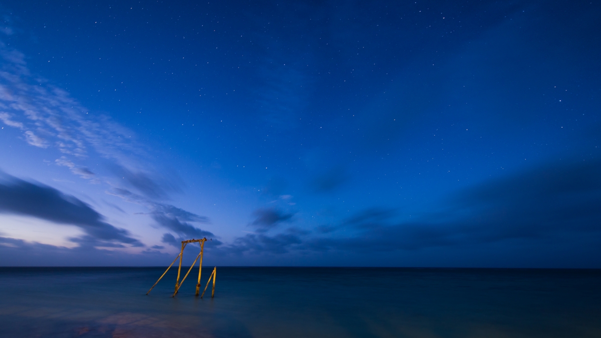 澳大利亚昆士兰绝美海景星空，高清4K壁纸，3840x2160分辨率，畅享自然之美！