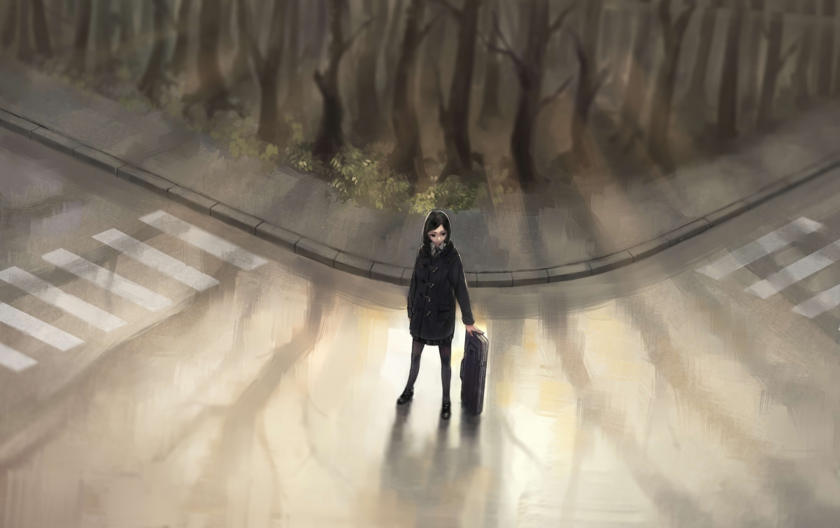 女孩插画精选，高清4K动漫壁纸，3500x2200超清下载