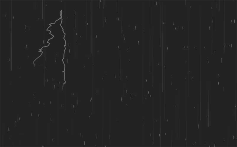 html5 canvas闪电暴风雨动画场景特效